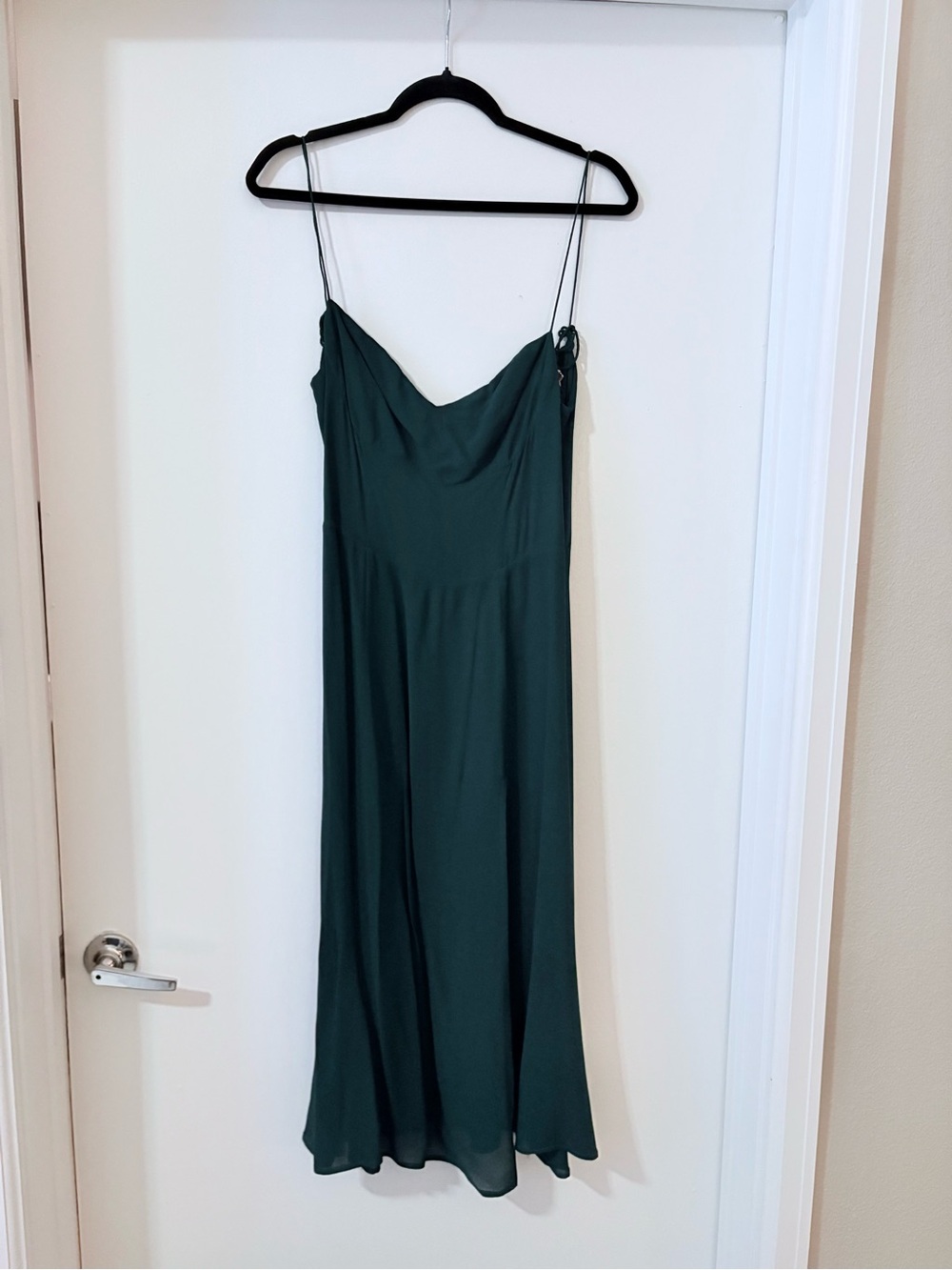 Emerald Green Slip Dress- Reformation- Juliette Dress